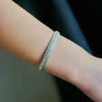 Pavé Row Hinge Bangle - PZB0853B-Freida Rothman-Renee Taylor Gallery