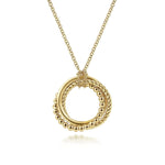 14K Yellow Gold Rope Pendant Necklace – NK6531Y4JJJ-Gabriel & Co.-Renee Taylor Gallery