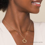 14K Yellow Gold Rope Pendant Necklace – NK6531Y4JJJ-Gabriel & Co.-Renee Taylor Gallery