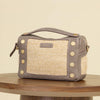 EVAN CROSSBODY SML - Pewter Raffia/Brushed Gold-Hammitt-Renee Taylor Gallery