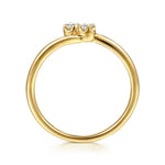 14K Yellow Gold Diamond Toi et Moi Promise Ring Contemporary Collection - LR53059Y45JJ-Gabriel & Co.-Renee Taylor Gallery