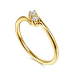 14K Yellow Gold Diamond Toi et Moi Promise Ring Contemporary Collection - LR53059Y45JJ-Gabriel & Co.-Renee Taylor Gallery