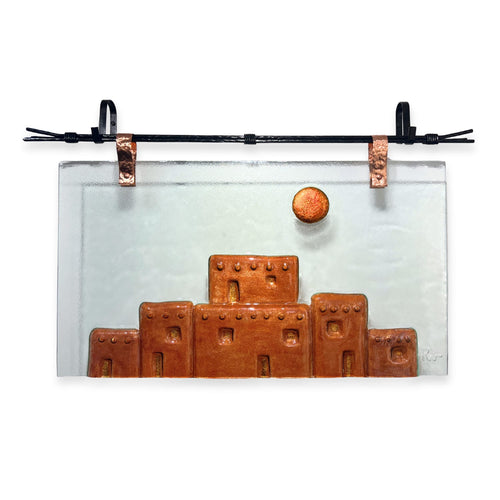 "Pueblo Dreams"-Gravity Glass-Renee Taylor Gallery