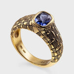 18K and Green Tourmaline "Basket Weave" Ring - R-18-Alex Sepkus-Renee Taylor Gallery