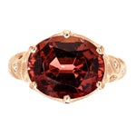 18K Rose Gold and Diamond "Norma" Pinkish Orange Tourmaline Ring - R-225R-Alex Sepkus-Renee Taylor Gallery