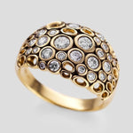 18K and Diamond "Open Work" Ring - R-244D-Alex Sepkus-Renee Taylor Gallery