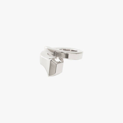 Diamond Nail Ring - Silver Plated - R0066 MET03-CXC-Renee Taylor Gallery