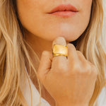 Veil Ring - Gold Plated - R0069 ORO05-CXC-Renee Taylor Gallery