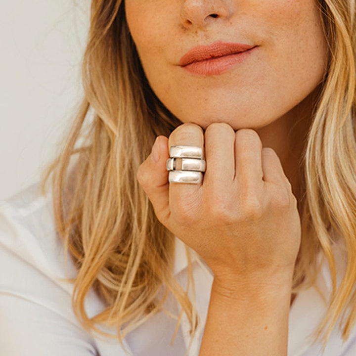 Tarima Ring - Silver Plated - R0070 MET04-CXC-Renee Taylor Gallery