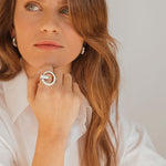 On-Off Ring - Silver Plated - R0071 MET03-CXC-Renee Taylor Gallery