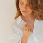On-Off Ring - Gold Plated - R0071 ORO02-CXC-Renee Taylor Gallery