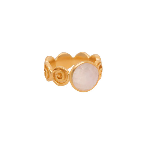 Gratitude Moonstone 24K Gold Vermeil Ring - R2RM-Joyla-Renee Taylor Gallery