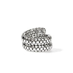 Dot Silver Double Coil Ring - RB39246-John Hardy-Renee Taylor Gallery