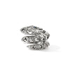 Naga Silver Diamond Pave Double Wrap with Sapphires Ring - RBP603762BSPDIX-John Hardy-Renee Taylor Gallery
