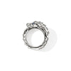 Naga Silver Diamond Pave Double Wrap with Sapphires Ring - RBP603762BSPDIX-John Hardy-Renee Taylor Gallery
