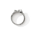 Icon Stud Triple Row Ring, Sterling Silver, Diamonds - RBP972012DI-John Hardy-Renee Taylor Gallery
