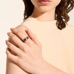 Dark Silver Spear Ring, Diamonds - RBP986802BRDDI-John Hardy-Renee Taylor Gallery