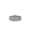 Icon Link Silver Diamond Pavé Ring - RBP987362DIX-John Hardy-Renee Taylor Gallery