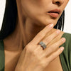 Icon Link Silver Diamond Pavé Ring 9mm - RBP989532DIX-John Hardy-Renee Taylor Gallery