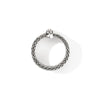 Icon Link Silver Diamond Pavé Ring 9mm - RBP989532DIX-John Hardy-Renee Taylor Gallery