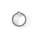 Icon Link Silver Diamond Pavé Ring 9mm - RBP989532DIX-John Hardy-Renee Taylor Gallery