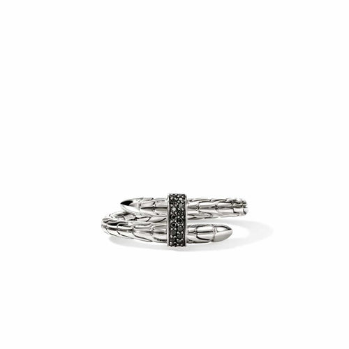 Spear Ring, Sterling Silver, Black Sapphire - RBS986804BLS-John Hardy-Renee Taylor Gallery
