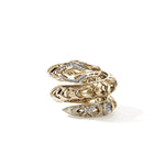 Naga 14K Gold Diamond Pave Double Wrap Ring - RGG603762DIX-John Hardy-Renee Taylor Gallery