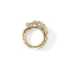 14K Gold & Diamond Naga Double Wrap Ring - RGGX603762DI-John Hardy-Renee Taylor Gallery