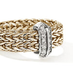 Icon Link 14K Gold Diamond Pavé Ring 9mm - RGGX987362DIX-John Hardy-Renee Taylor Gallery