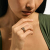 Icon Link 14K Gold Diamond Pavé Ring 9mm - RGGX987362DIX-John Hardy-Renee Taylor Gallery