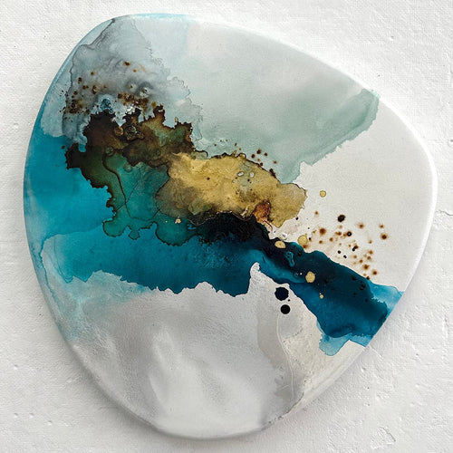 "River Rock Series III"-Dennis Smith Carney-Renee Taylor Gallery