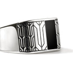 Icon 50 Ring, Sterling Silver, Black Onyx - RMS989891BON-John Hardy-Renee Taylor Gallery