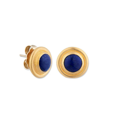 Rocky Studs, Polished with Lapis by Lika Behar