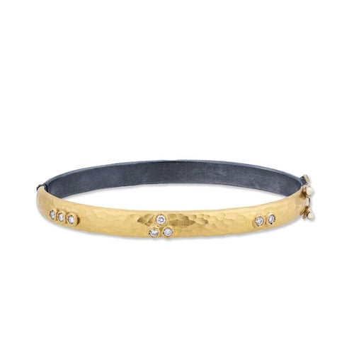 Random Walk Bangle with Diamond by Lika Behar
