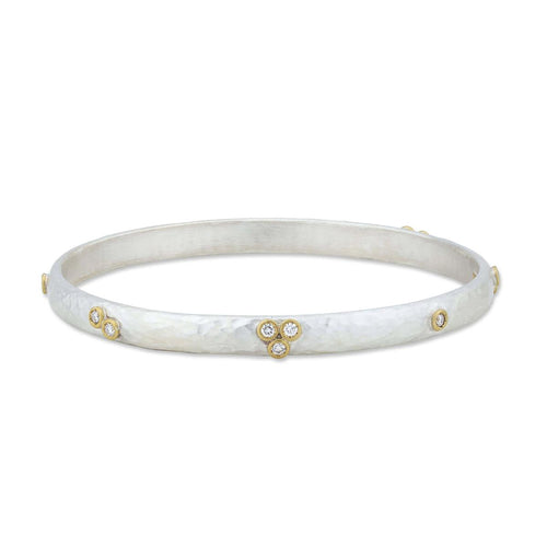 Random Walk Bangle with Diamond by Lika Behar