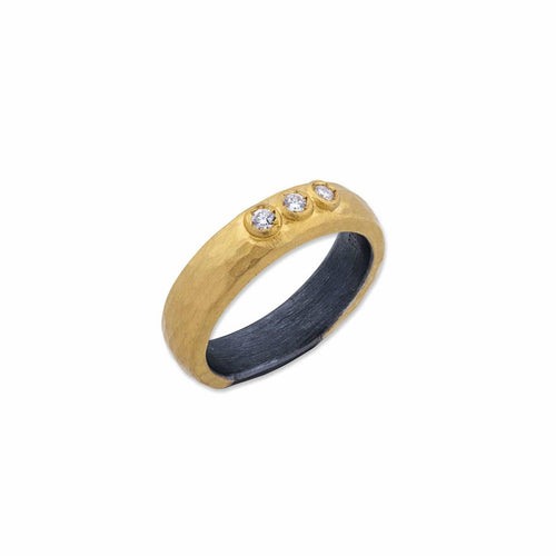 Random Walk Ring with Diamond by Lika Behar