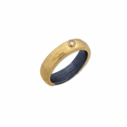 Random Walk Ring with Diamond by Lika Behar