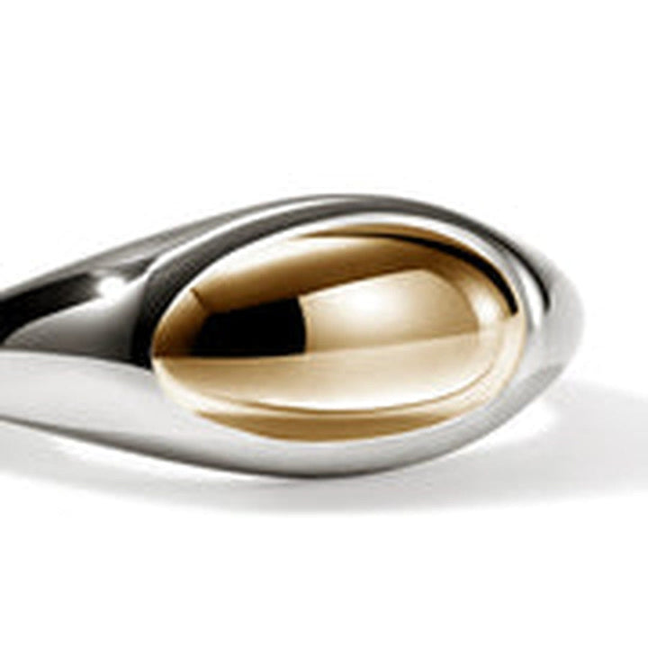 Pebble 14K Gold & Silver Ring - RZZ987477-John Hardy-Renee Taylor Gallery