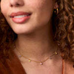 Rainbow Delicate Charm Necklace-Champagne Radiance - N574GCI00-Julie Vos-Renee Taylor Gallery