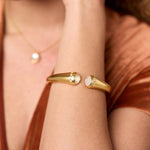 Rainbow Demi Cuff-Iridescent Clear Crystal - C135GIRC00-Julie Vos-Renee Taylor Gallery