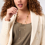 Rainbow Station Necklace-Clear Crystal - N577GRC00-Julie Vos-Renee Taylor Gallery