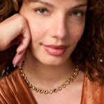 Rainbow Tennis Necklace-Pink Dawn - N592GPD00-Julie Vos-Renee Taylor Gallery