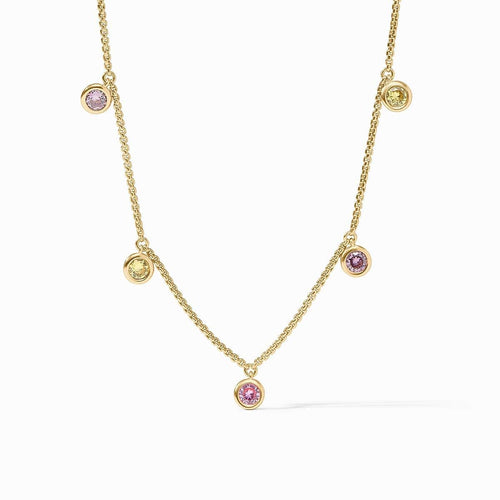Rainbow Delicate Charm Necklace-Pink Dawn - N574GPD00-Julie Vos-Renee Taylor Gallery