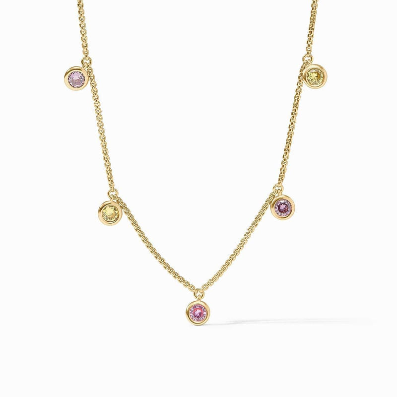 Rainbow Delicate Charm Necklace-Pink Dawn - N574GPD00-Julie Vos-Renee Taylor Gallery