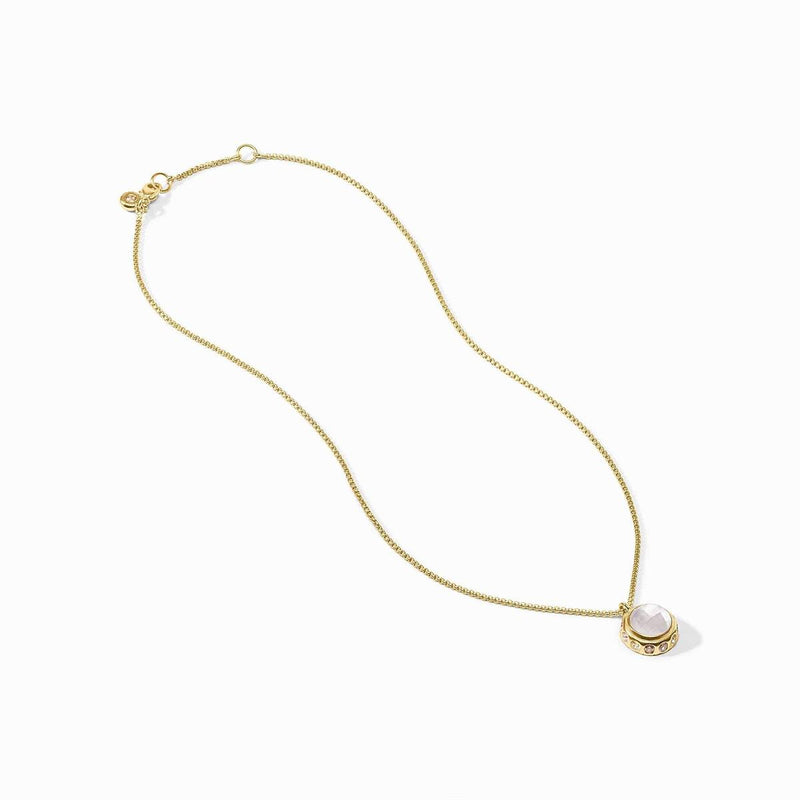 Rainbow Delicate Necklace-Iridescent Clear Crystal - N575GIRC00-Julie Vos-Renee Taylor Gallery