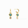 Rainbow Duo Hoop & Charm Earring-Blue Twilight - ER1017GBT00-Julie Vos-Renee Taylor Gallery