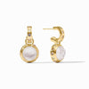 Rainbow Hoop & Charm Earring-Iridescent Clear Crystal - ER1015GIRC00-Julie Vos-Renee Taylor Gallery