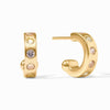 Rainbow Hoop & Charm Earring-Iridescent Montana Blue - ER1015GIPE00-Julie Vos-Renee Taylor Gallery