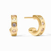 Rainbow Hoop & Charm Earring-Iridescent Clear Crystal - ER1015GIRC00-Julie Vos-Renee Taylor Gallery