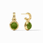 Rainbow Hoop & Charm Earring-Iridescent Palmetto Green - ER1015GIJG00-Julie Vos-Renee Taylor Gallery